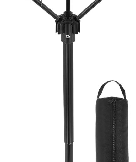 1pc Folding Chair Collapsible Chair Portable Collapsible Stool Portable Stool Portable Folding Camping Stool Foldable Fishing Chair Nylon Black Lightweight Stick Seat Chair Stool