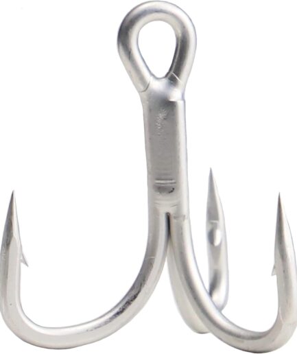 Saltwater Treble Hooks Large Size 4X Strong Triple Fishing Hooks for Big Game Trout Bluefish Salmon Kingfish