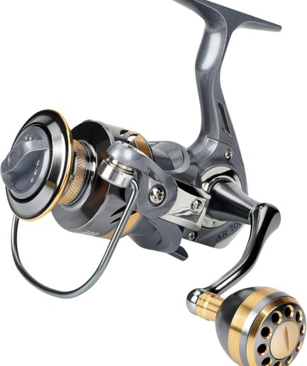 Lightweight Inshore Surf Fishing Reel, Heavy Duty Smooth Catfish Spinning Fishing Reel for Saltwater & Freshwater Fishing