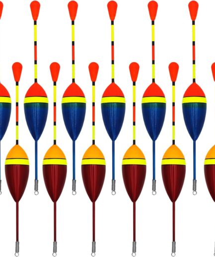 20PCS Fishing Floats Fishing Bobbers, Oval Foam Fishing Floats Slip Bobbers Fishing Floats Accessories for Trout Bass Fishing