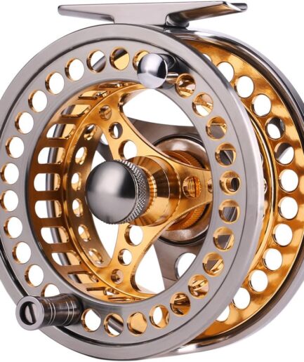 Fly Fishing Reel Large Arbor 2+1 BB with CNC-machined Aluminum Alloy Body and Spool in Fly Reel